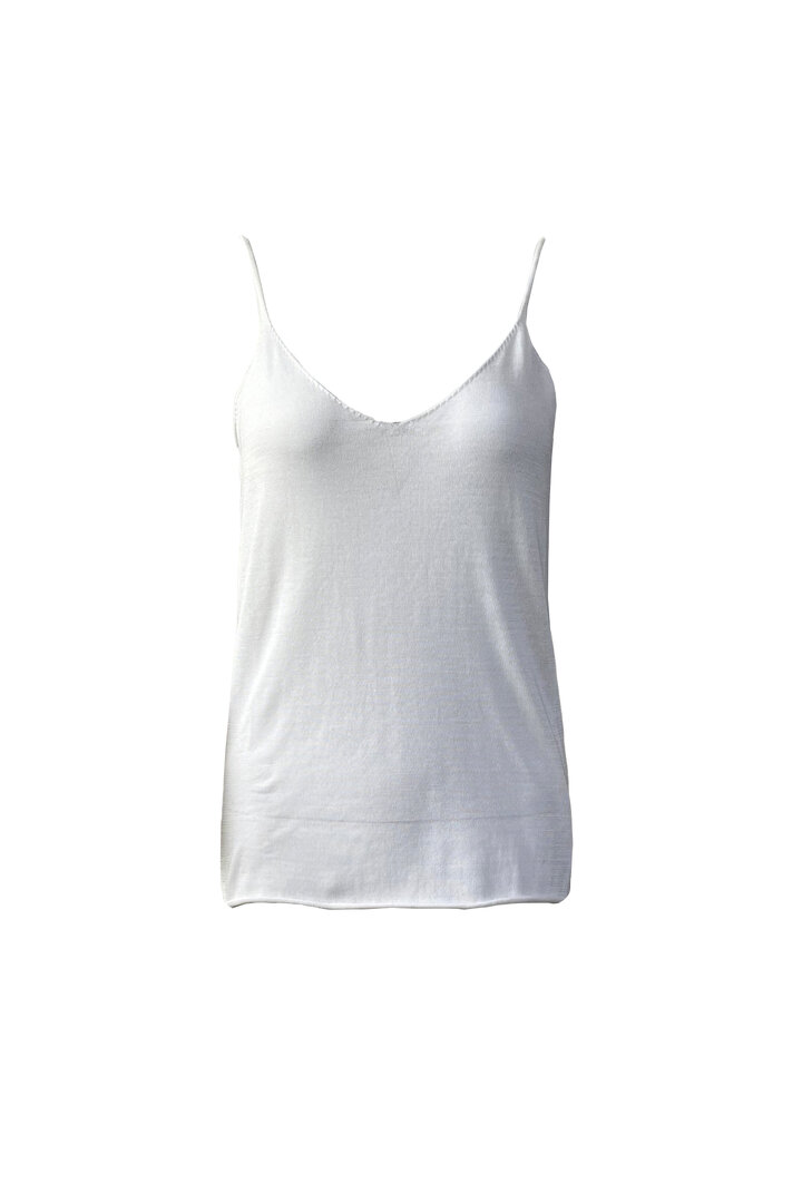 FLONA FLONA Ivory Fine-Knit Camisole Top