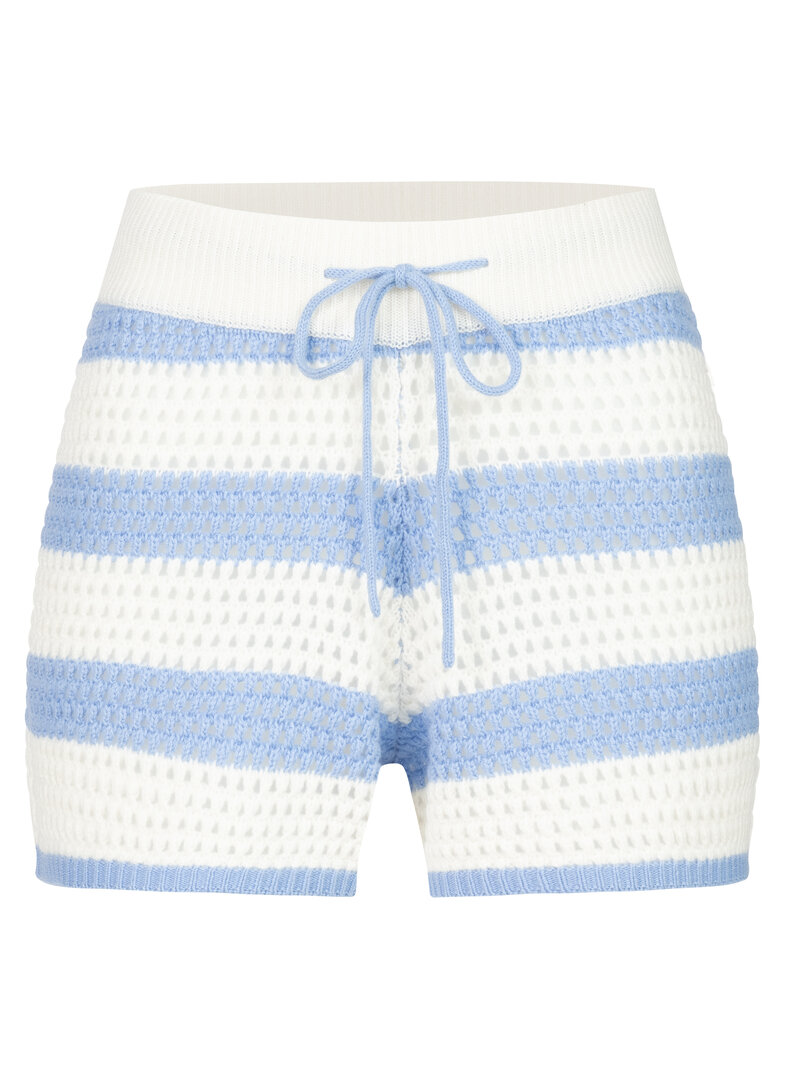 FLONA FLONA Riviera Open-Knit Shorts